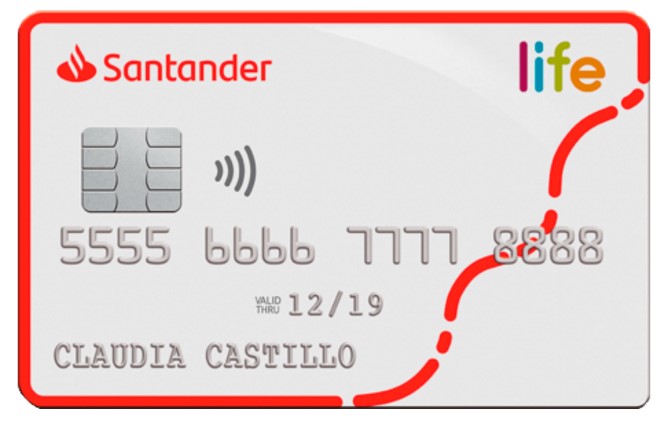 Tarjeta Santander Life